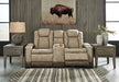 Next-Gen DuraPella Power Reclining Loveseat with Console - Furniture Home (Kansas City, MO)