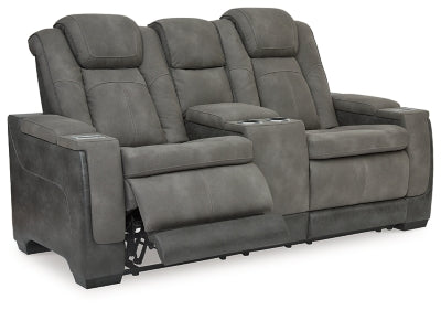 Next-Gen DuraPella Power Reclining Loveseat with Console - Furniture Home (Kansas City, MO)