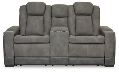 Next-Gen DuraPella Power Reclining Loveseat with Console - Furniture Home (Kansas City, MO)