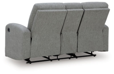 Gauntlet Reclining Loveseat with Console - Furniture Home (Kansas City, MO)