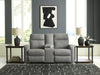 Gauntlet Reclining Loveseat with Console - Furniture Home (Kansas City, MO)