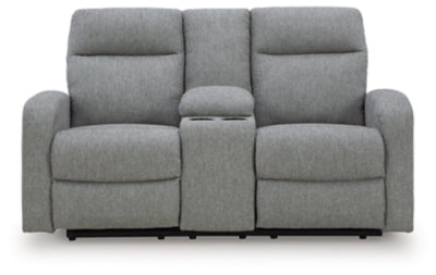 Gauntlet Reclining Loveseat with Console - Furniture Home (Kansas City, MO)