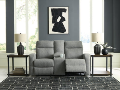 Gauntlet Reclining Loveseat with Console - Furniture Home (Kansas City, MO)