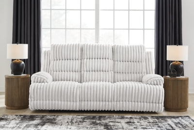 Rhines Falls Power Reclining Sofa with Drop Down Table - Furniture Home (Kansas City, MO)