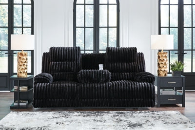 Rhine Falls Power Reclining Sofa with Drop Down Table - Furniture Home (Kansas City, MO)