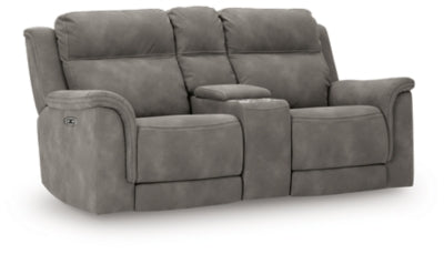 Next-Gen DuraPella Power Reclining Loveseat with Console - Furniture Home (Kansas City, MO)