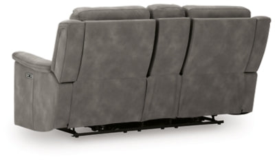 Next-Gen DuraPella Power Reclining Loveseat with Console - Furniture Home (Kansas City, MO)