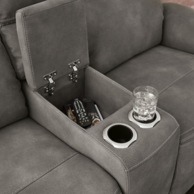 Next-Gen DuraPella Power Reclining Loveseat with Console - Furniture Home (Kansas City, MO)