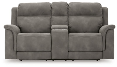 Next-Gen DuraPella Power Reclining Loveseat with Console - Furniture Home (Kansas City, MO)