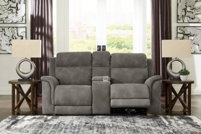 Next-Gen DuraPella Power Reclining Loveseat with Console - Furniture Home (Kansas City, MO)