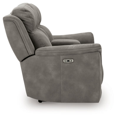 Next-Gen DuraPella Power Reclining Loveseat with Console - Furniture Home (Kansas City, MO)
