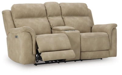 Next-Gen DuraPella Power Reclining Loveseat with Console - Furniture Home (Kansas City, MO)