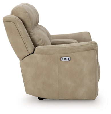 Next-Gen DuraPella Power Reclining Loveseat with Console - Furniture Home (Kansas City, MO)