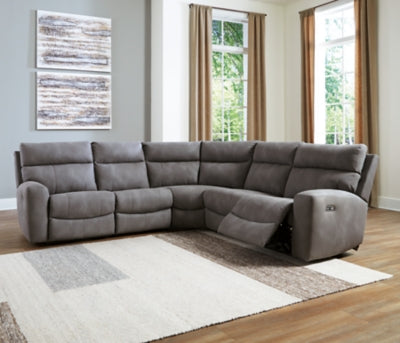 Next-Gen DuraPella Power Reclining Sectional - Furniture Home (Kansas City, MO)