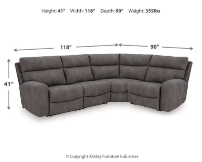 Next-Gen DuraPella Power Reclining Sectional - Furniture Home (Kansas City, MO)