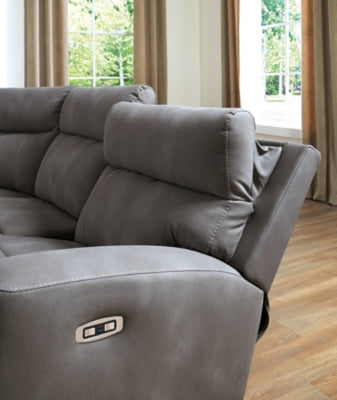 Next-Gen DuraPella Power Reclining Sectional - Furniture Home (Kansas City, MO)
