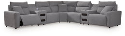 Modmax II Power Reclining Sectional with Audio Consoles - Furniture Home (Kansas City, MO)