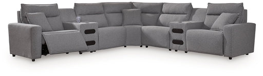 Modmax II Power Reclining Sectional with Audio Consoles - Furniture Home (Kansas City, MO)