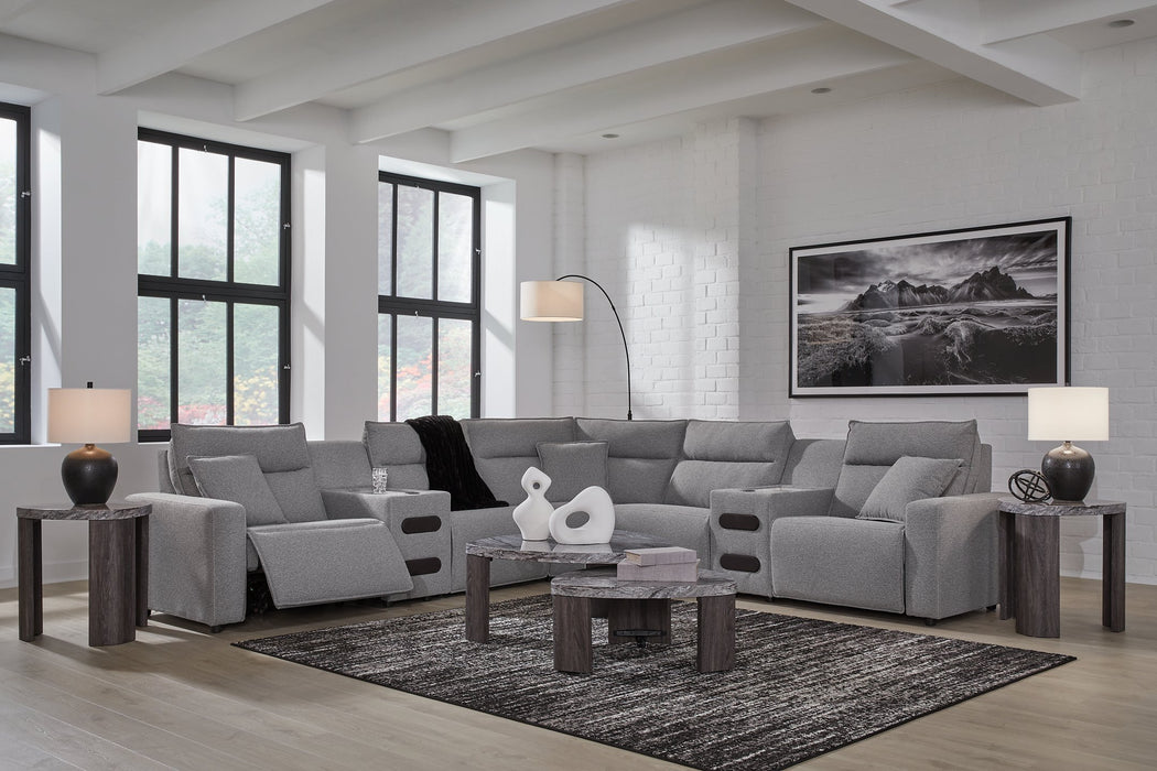 Modmax II Power Reclining Sectional with Audio Consoles - Furniture Home (Kansas City, MO)