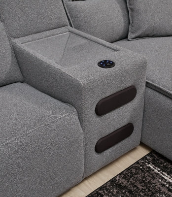 Modmax II Power Reclining Sectional with Audio Consoles