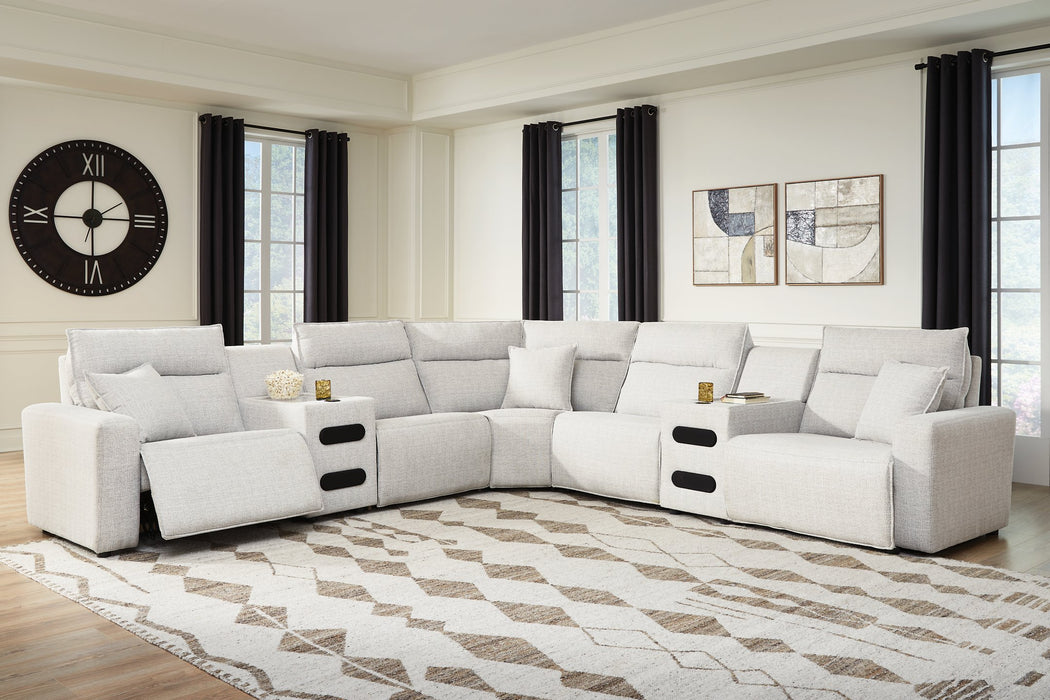 Modmax II Power Reclining Sectional with Audio Consoles - Furniture Home (Kansas City, MO)