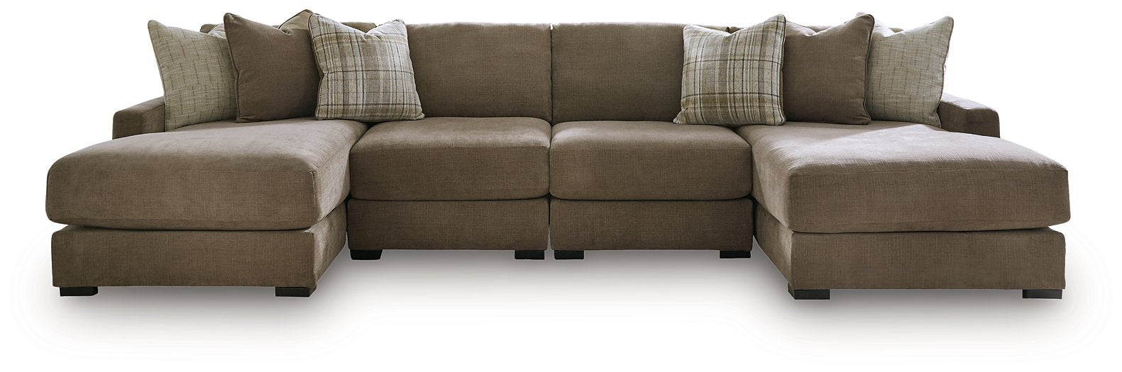 Camellia-Court Double Chaise Sectional - Furniture Home (Kansas City, MO)