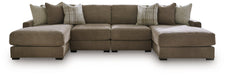 Camellia-Court Double Chaise Sectional - Furniture Home (Kansas City, MO)
