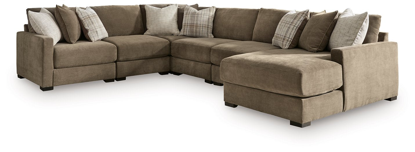 Camellia-Court Sectional with Chaise - Furniture Home (Kansas City, MO)