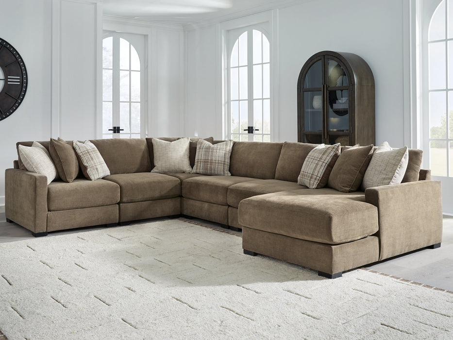 Camellia-Court Sectional with Chaise - Furniture Home (Kansas City, MO)