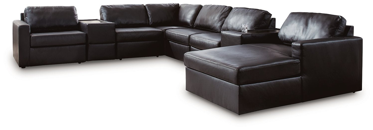 Modmax II Sectional with Chaise and Storage Consoles - Furniture Home (Kansas City, MO)