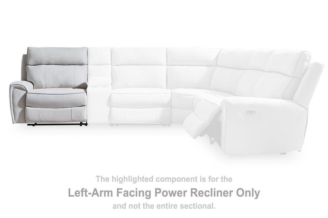Social Pointe Reclining Sectional with Storage Consoles - Furniture Home (Kansas City, MO)