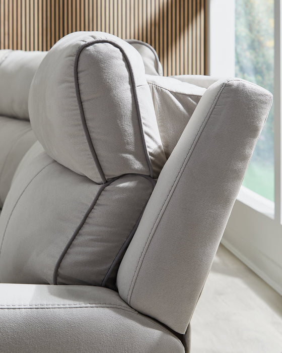 Social Pointe Power Reclining Sectional - Furniture Home (Kansas City, MO)