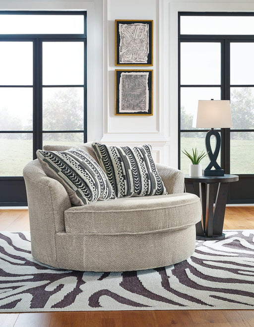 Calnita Oversized Swivel Accent Chair - Furniture Home (Kansas City, MO)