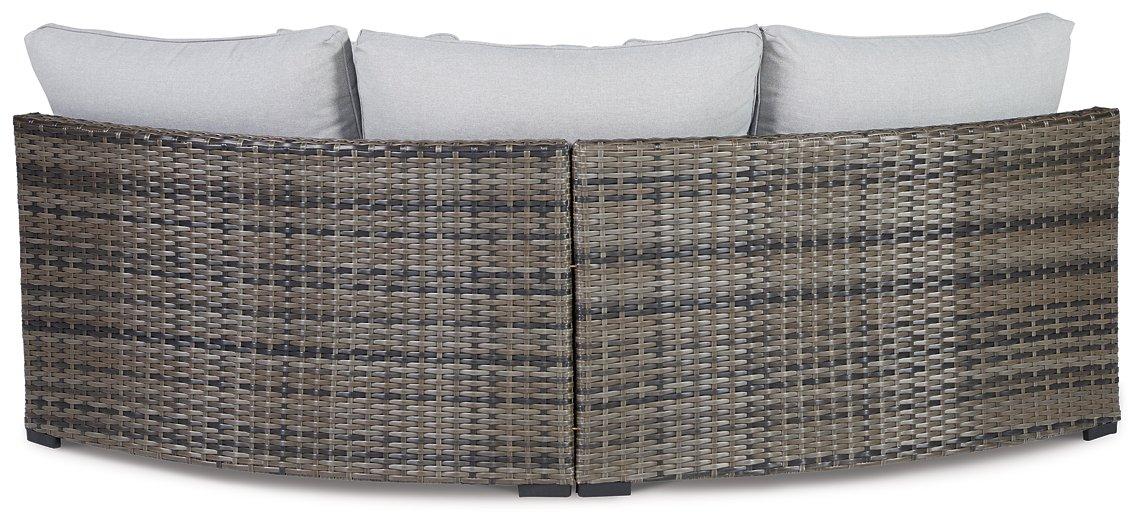 Harbor Court Curved Loveseat with Cushion