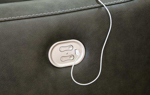 Center Line Power Reclining Sectional Loveseat - Furniture Home (Kansas City, MO)