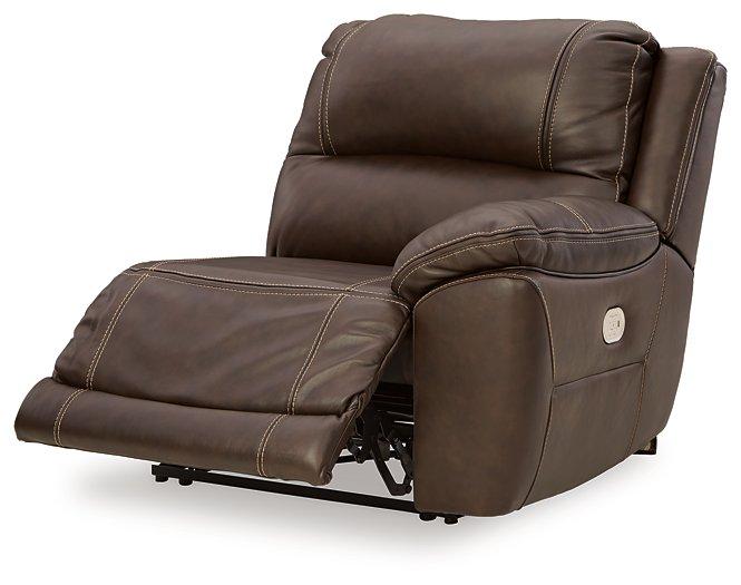 Dunleith Power Reclining Loveseat with Console - Furniture Home (Kansas City, MO)