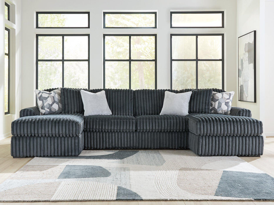 Midnight-Madness Sectional with Chaise - Furniture Home (Kansas City, MO)
