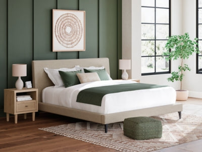 Cielden Upholstered Bed with Roll Slats - Furniture Home (Kansas City, MO)