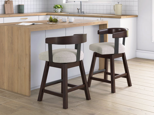 Haddigan Counter Height Barstool (Set of 2) - Furniture Home (Kansas City, MO)