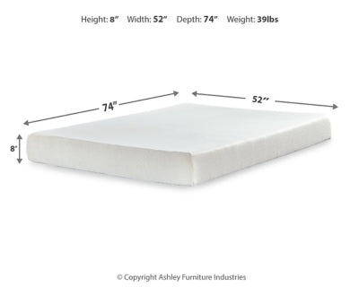 Chime 8 Inch Memory Foam Mattress in a Box - Furniture Home (Kansas City, MO)
