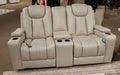 Elevate Edges Glider Reclining Loveseat with Console - Furniture Home (Kansas City, MO)