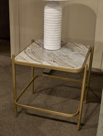 Manor Stone End Table - Furniture Home (Kansas City, MO)