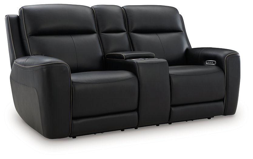5Z-Comfort Power Reclining Loveseat with Console - Furniture Home (Kansas City, MO)