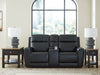 5Z-Comfort Power Reclining Loveseat with Console - Furniture Home (Kansas City, MO)