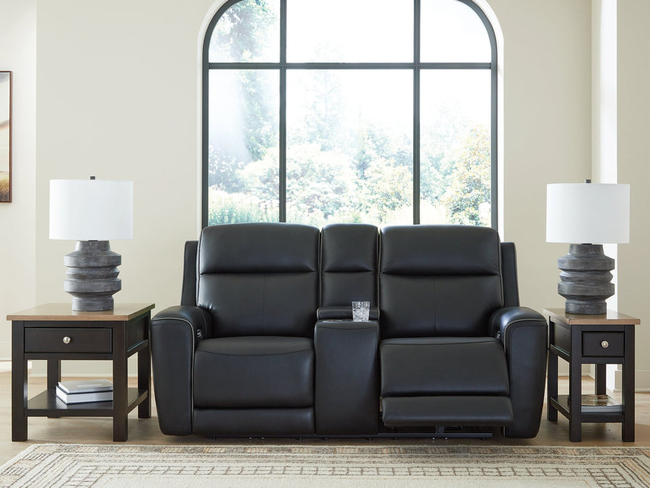 5Z-Comfort Power Reclining Loveseat with Console - Furniture Home (Kansas City, MO)